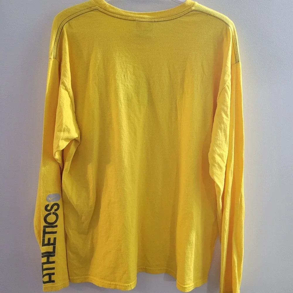 Vintage Y2K Nike Long Sleeve Shirt Men's‎ Size XL Yellow